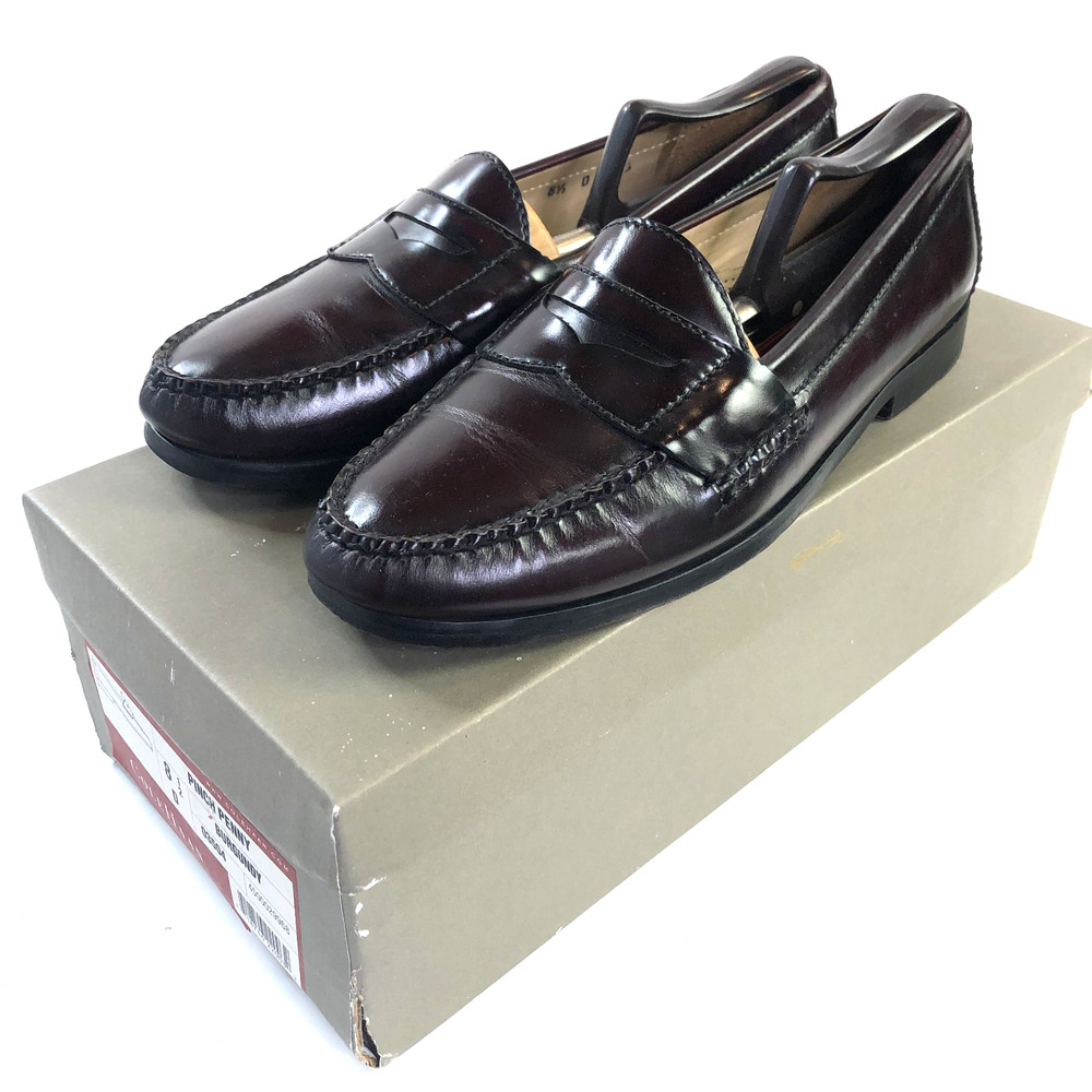 Cole Haan Vintage VTG Penny Loafer Leather Women' 8.5 D Slip On Dress Shoe Brown